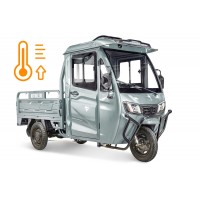 Электротрицикл Rutrike КАРГО Кабина обогрев 1500 60V1000W Серый