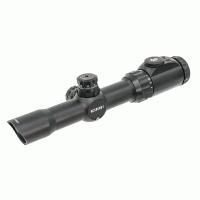 Оптический прицел Leapers Accushot T8 Tactical 1-8x28, 30мм, Circle Dot, подсв., кольца на Weaver/Picatinny (SCP3-18IECDQ)